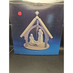 Avon Nativity Collectibles  Wooden Display Stand
